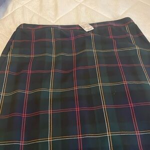 Christopher & Banks Plaid Skirt Petite XL